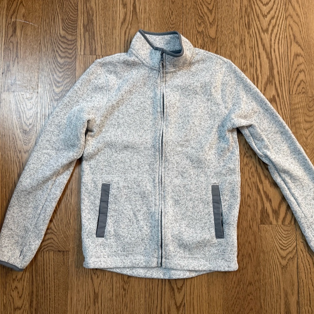 Kid’s Gray Full-Zip Jacket